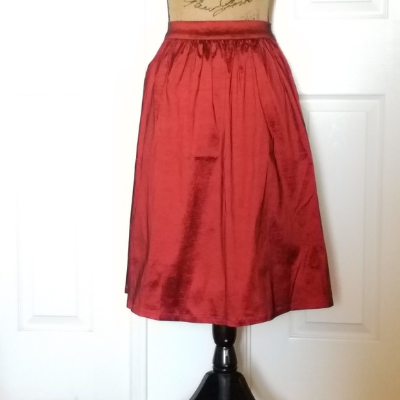 Socialite Dresses & Skirts - SOCIALITE Deep Christmas red shimmery skirt Small party holiday formal NWT